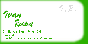 ivan rupa business card