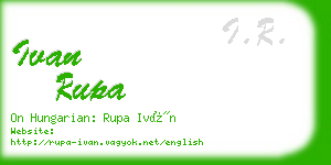 ivan rupa business card